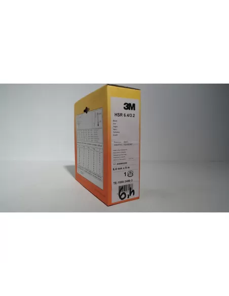 3m te100034863 hsr-64//3 2 black polyolef heat shrink tubing